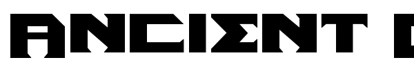 Ancient God font preview